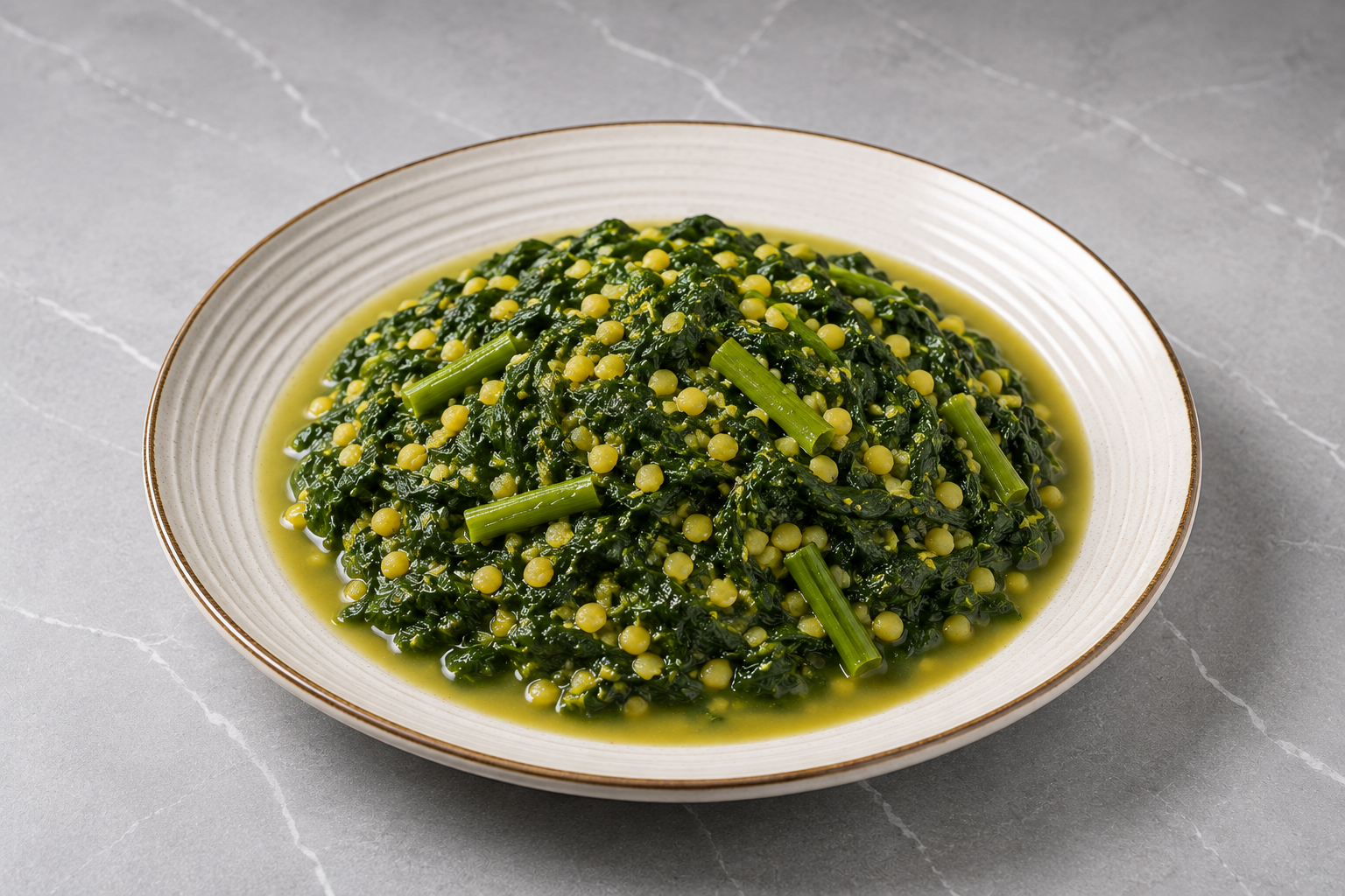 Kuitta Haák (Cooked Spinach with Peas) — Rohingya Research Foundation