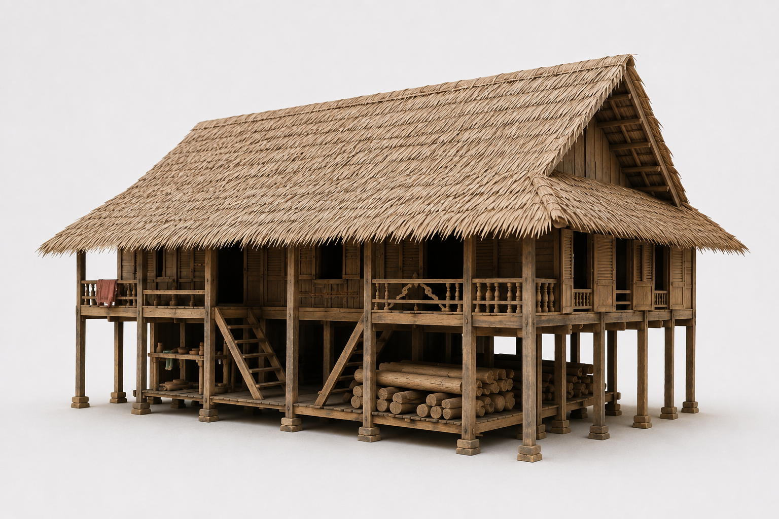 Uinja Ghór (Elevated Stilt House) — Rohingya Research Foundation